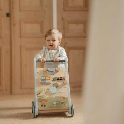 Little Dutch Carrello Primi Passi in Legno – Forest Friends Blu