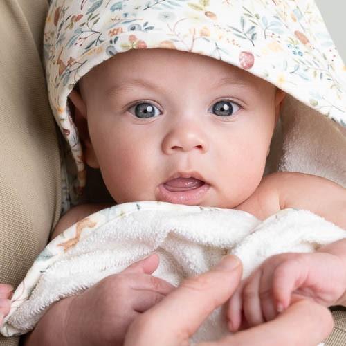 Little Dutch – Accappatoio con Cappuccio Forest Friends (100% Cotone Bio)