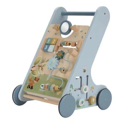 Little Dutch Carrello Primi Passi in Legno – Forest Friends Blu