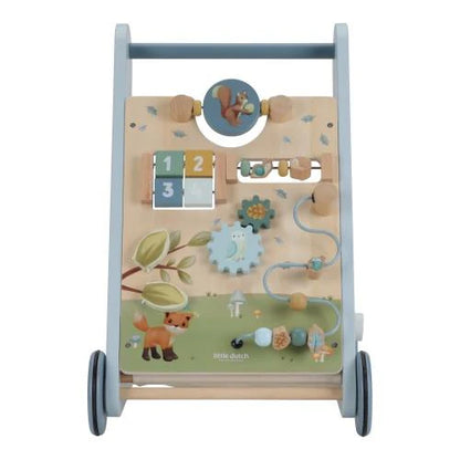 Little Dutch Carrello Primi Passi in Legno – Forest Friends Blu