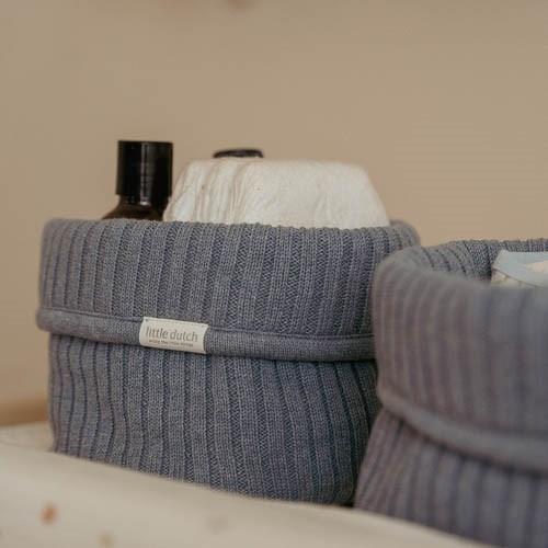 Cestino portaoggetti grande Little Dutch – Essentials Blu