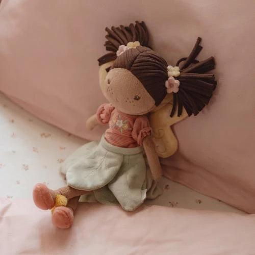 Little Dutch – Fairy Evi rosa – Bambola fata morbida Fairy Garden 35 cm