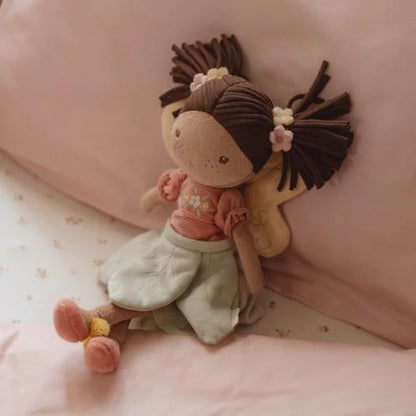 Little Dutch – Fairy Evi rosa – Bambola fata morbida Fairy Garden 35 cm