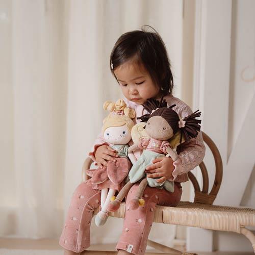 Little Dutch – Fairy Evi rosa – Bambola fata morbida Fairy Garden 35 cm
