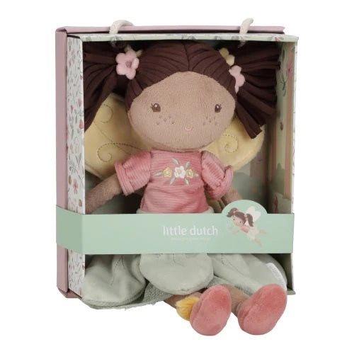 Little Dutch – Fairy Evi rosa – Bambola fata morbida Fairy Garden 35 cm