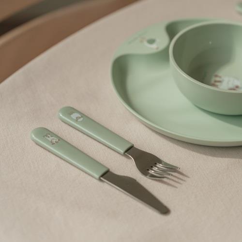 Set Posate 3 pezzi - Little Farm - Si mangia in allegria - Apple Pie