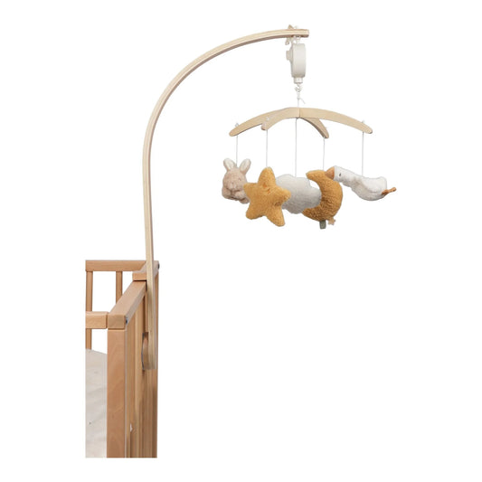 Giostrina musicale in legno Beige Little Dutch con figure per culla neonato