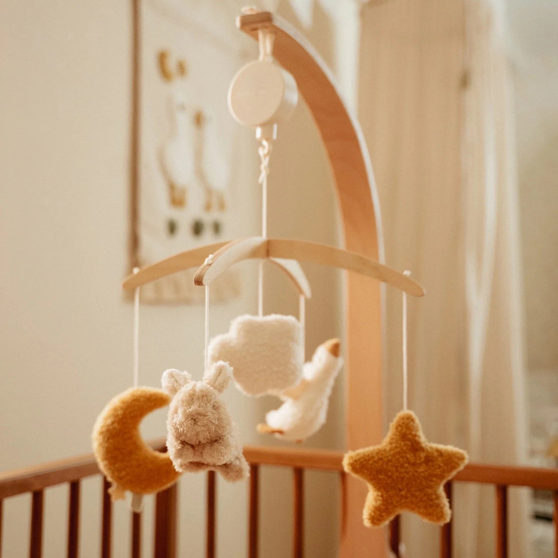 Mobile musicale Newborn Naturals Little Dutch sopra culla o box