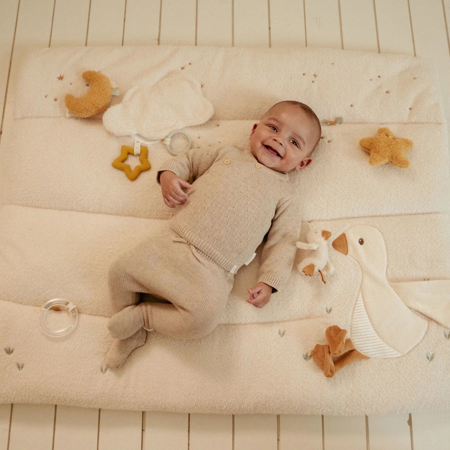 Little Dutch Tappeto Gioco Morbido – White – Newborn Naturals