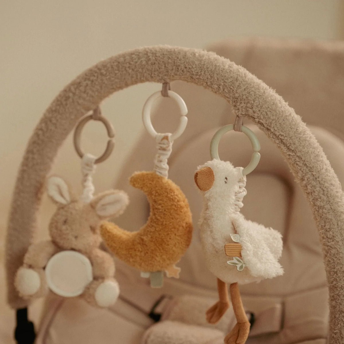 Little Dutch – Set Giochi Sensoriali da Passeggino Newborn Naturals