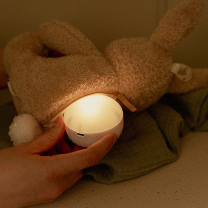 Little Dutch Cuddle Bunny Light & Sound Beige – Peluche con luci e suoni