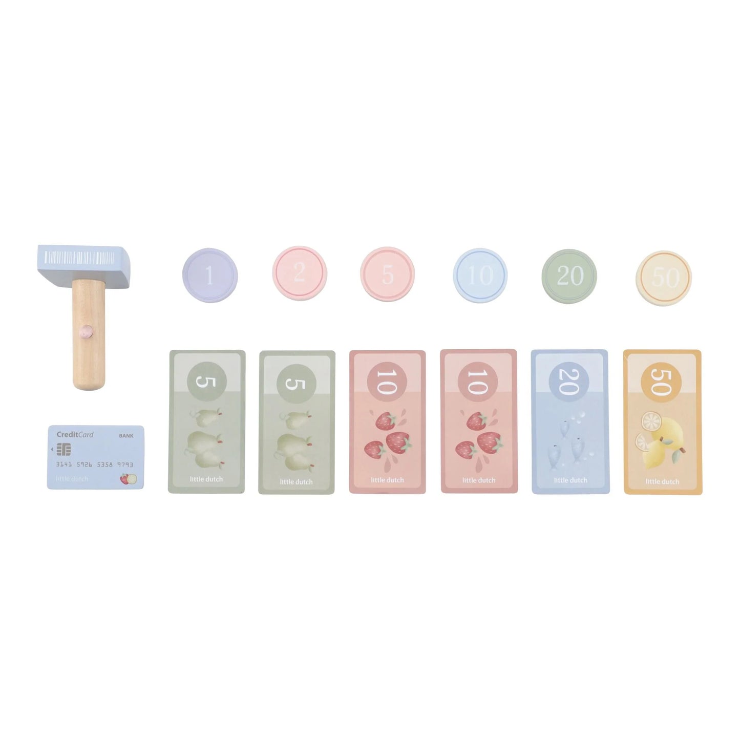 Little Dutch Cassa in Legno con Scanner e Lettore di Carte