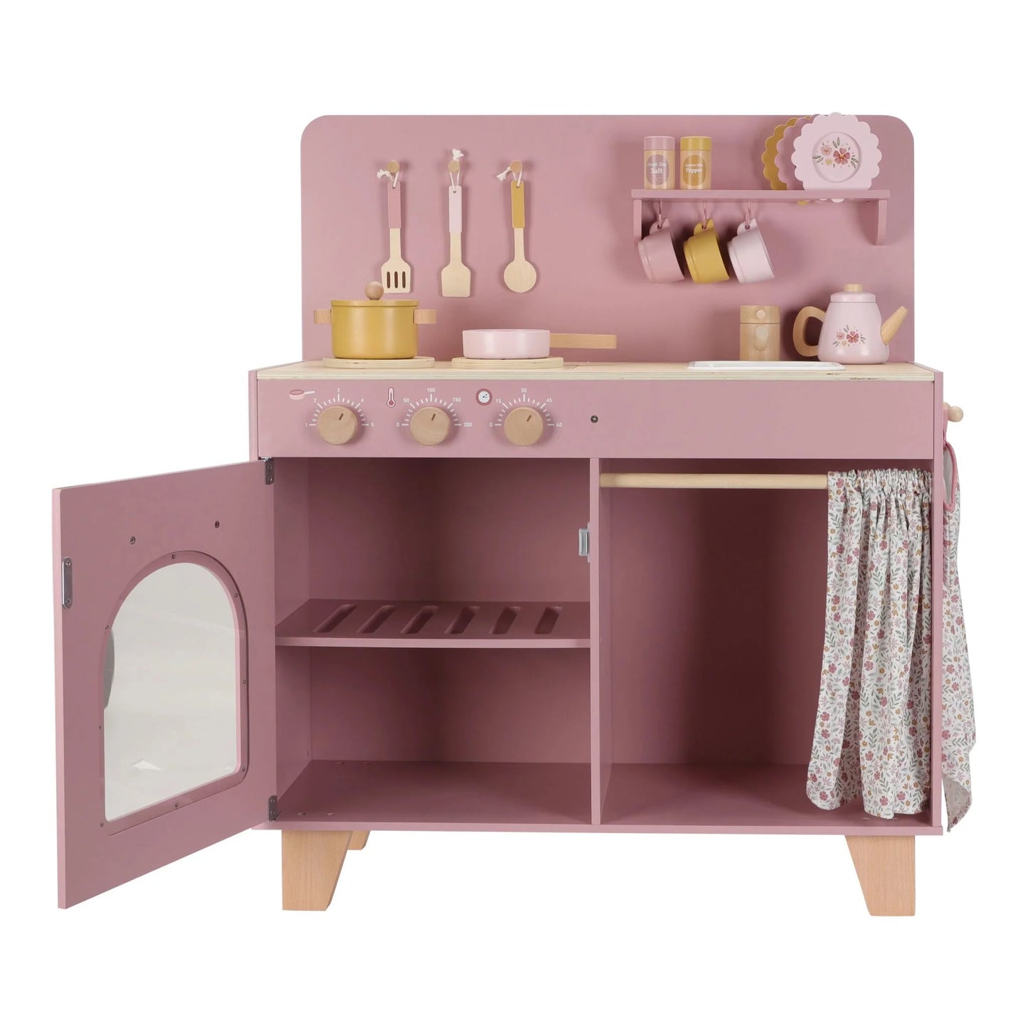 Little Dutch – Cucina Giocattolo in Legno Rosa (con Accessori)