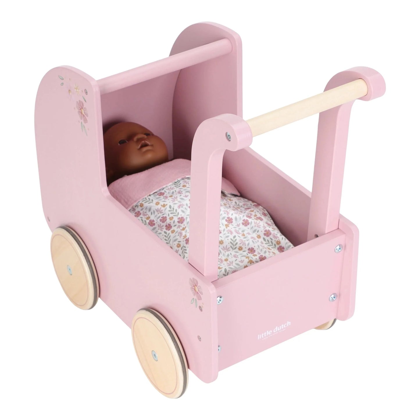 Little Dutch – Passeggino in Legno per Bambole Rosa