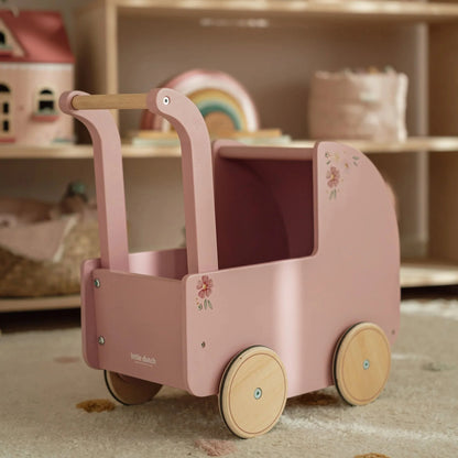 Little Dutch – Passeggino in Legno per Bambole Rosa