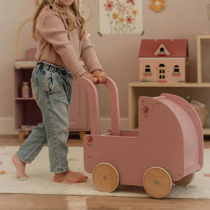 Little Dutch – Passeggino in Legno per Bambole Rosa