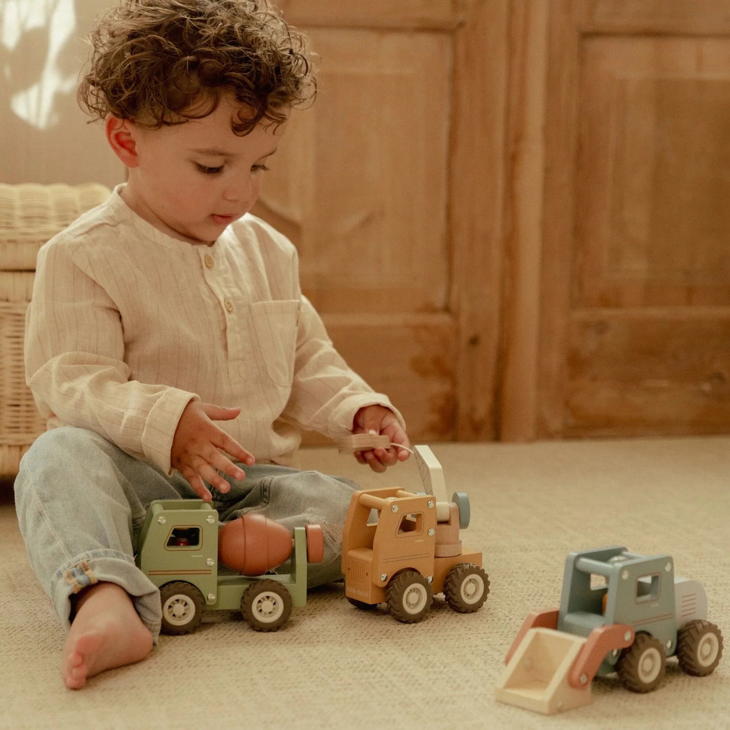 Camion betoniera in legno Little Dutch – Verde – Essentials