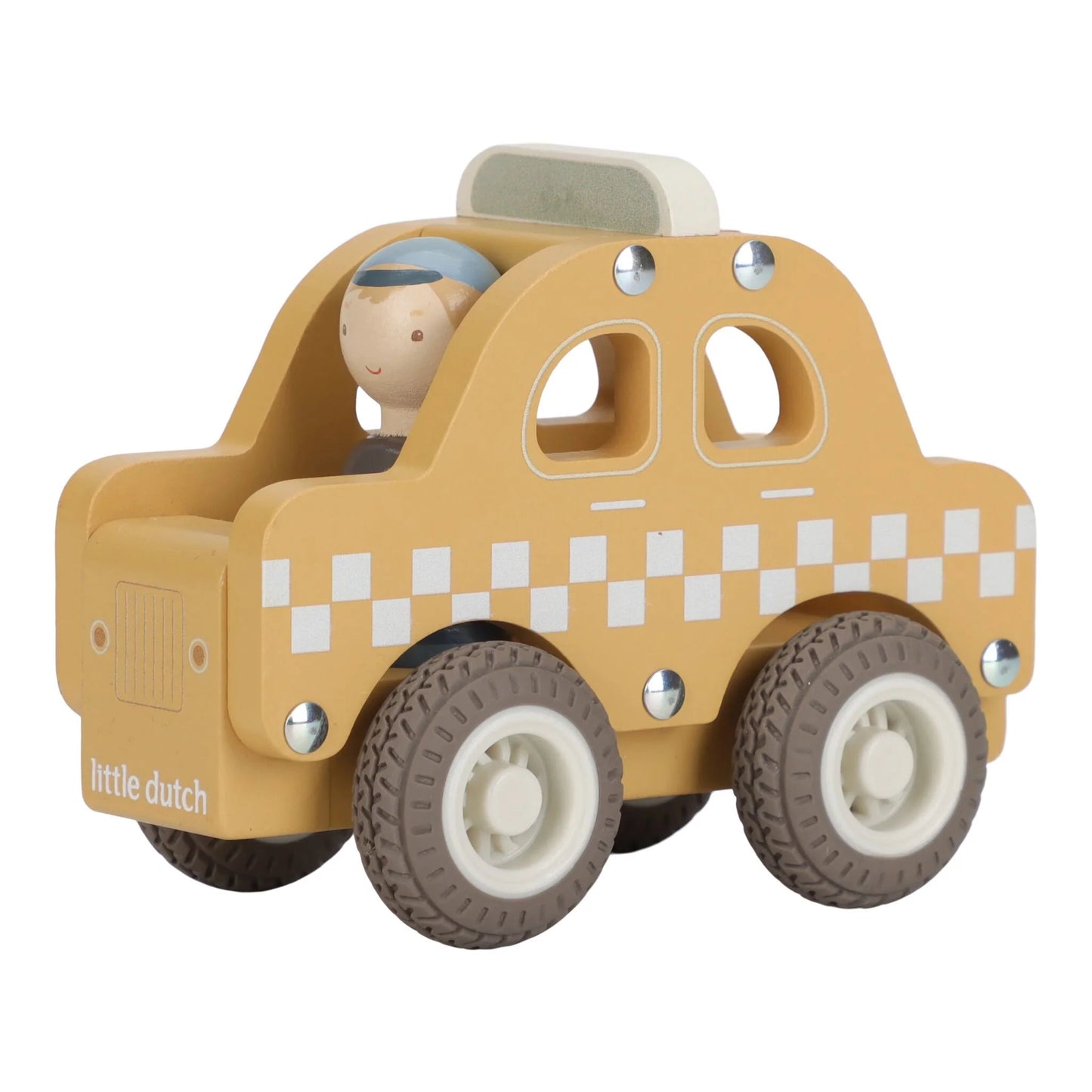 Little Dutch Taxi in Legno – Gialla – Collezione Essentials