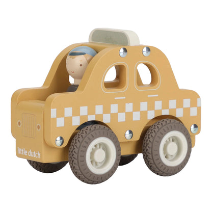 Little Dutch Taxi in Legno – Gialla – Collezione Essentials