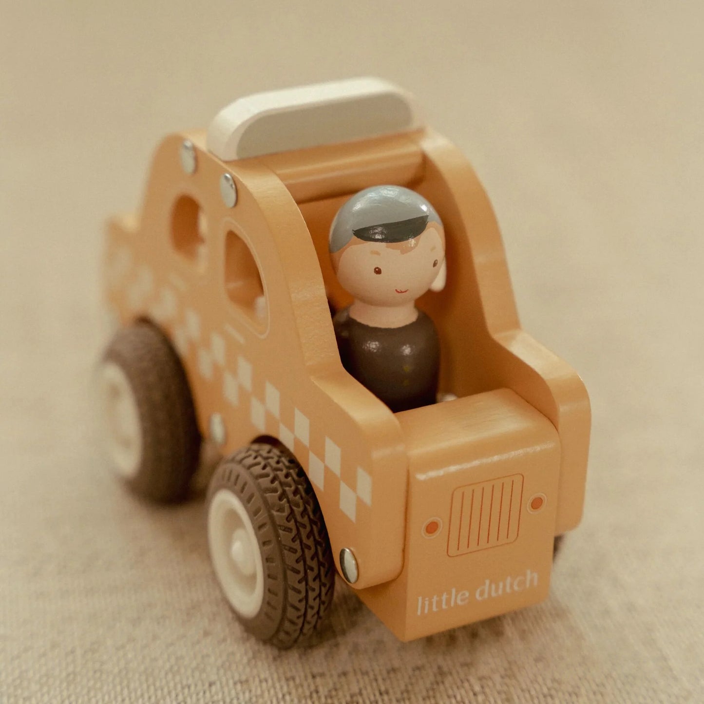 Little Dutch Taxi in Legno – Gialla – Collezione Essentials