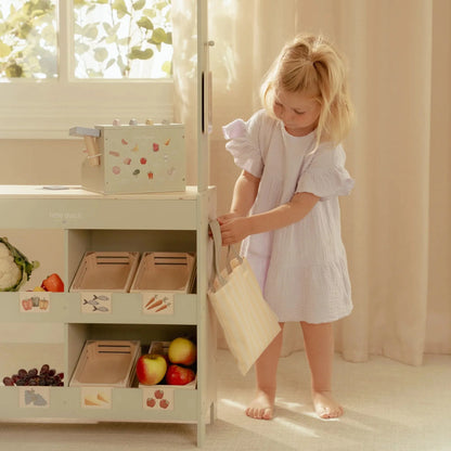 Little Dutch – Banco da Mercato in Legno Verde