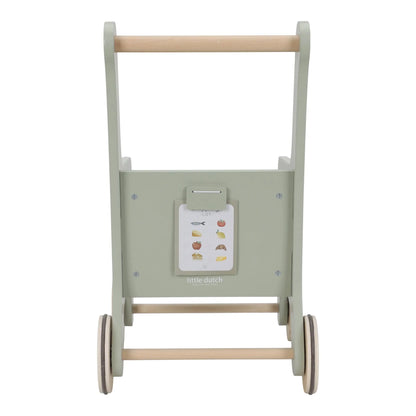 Little Dutch – Carrello della spesa in legno verde con accessori (3+ anni)