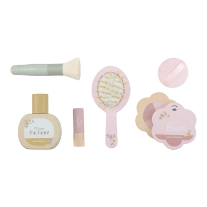 Little Dutch – Tavolino Trucco in Legno Rosa (con Accessori)