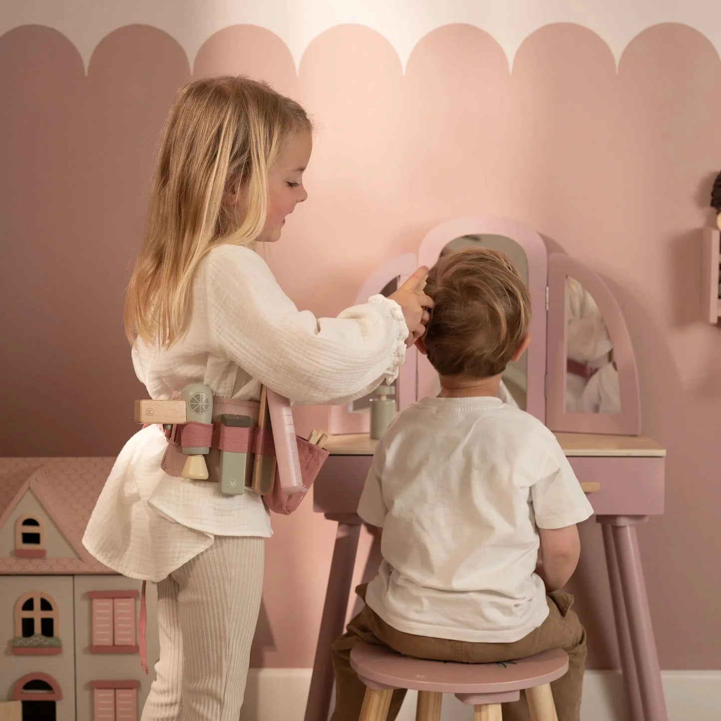 Little Dutch Set Parrucchiera in Legno – Rosa