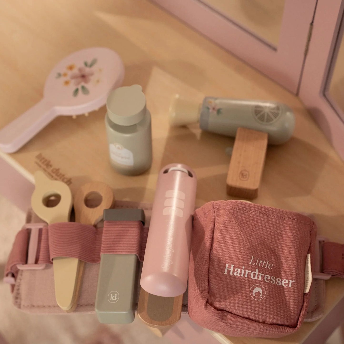 Little Dutch Set Parrucchiera in Legno – Rosa