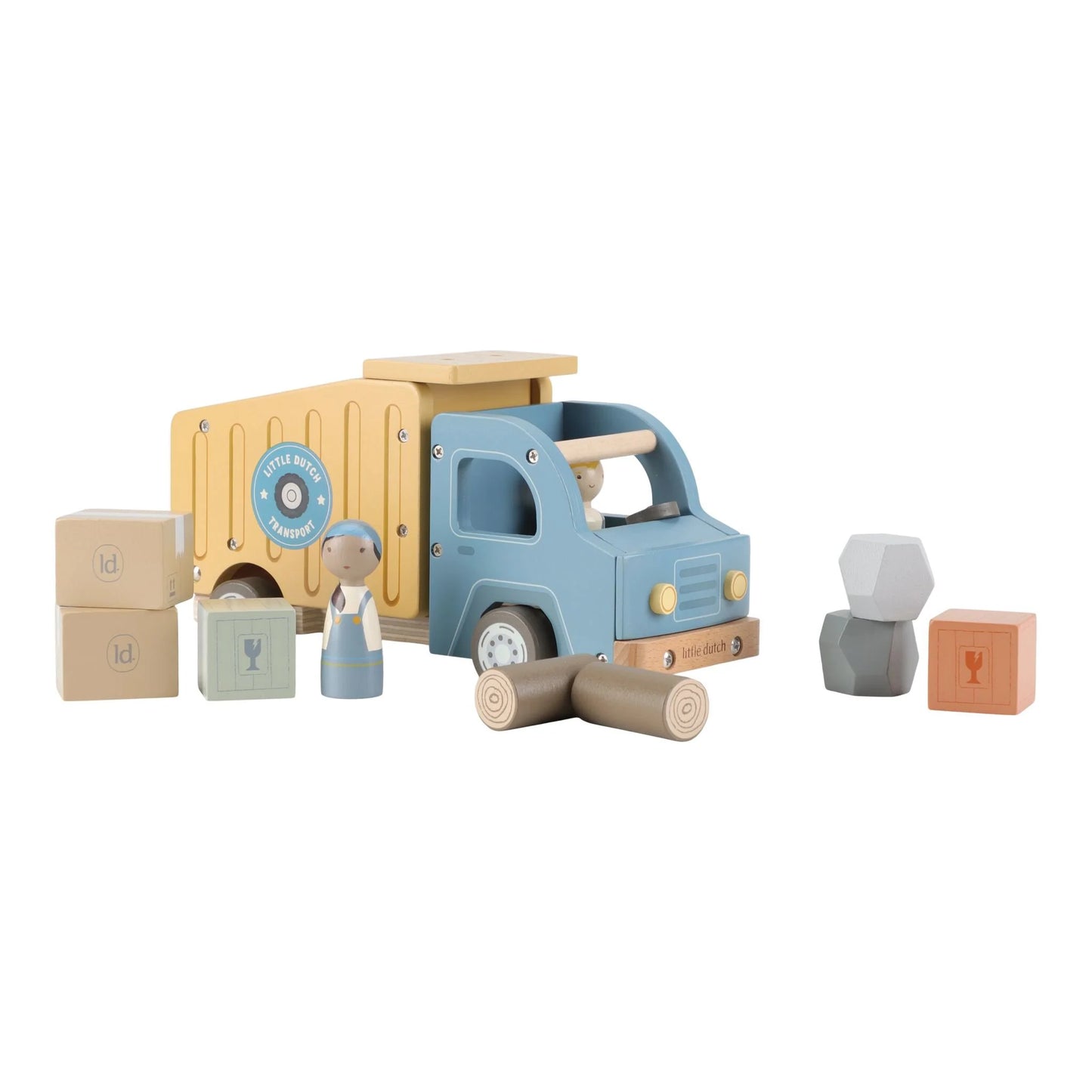 Camion ribaltabile in legno Little Dutch – Blue