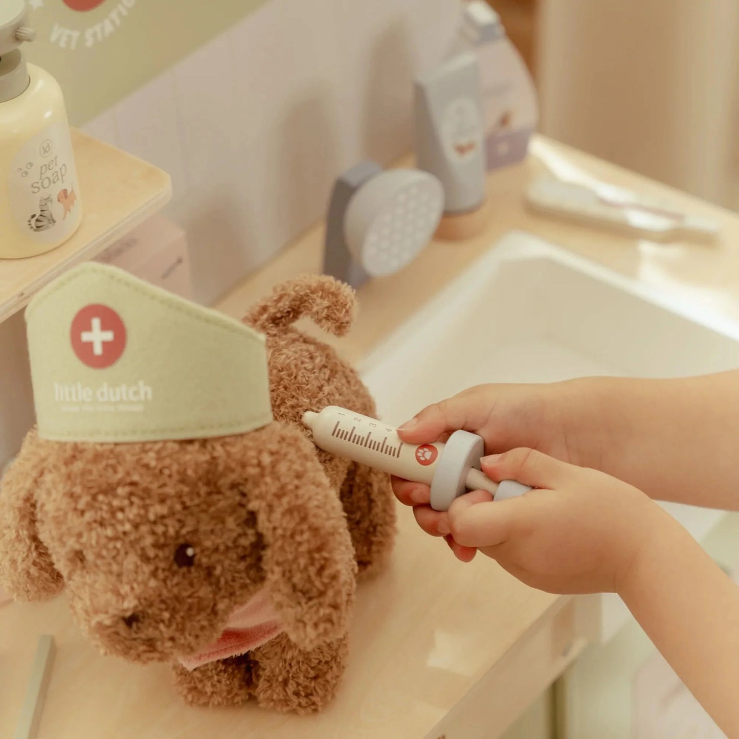 Little Dutch Cagnolino Coccola con Borsetta – Rosa – Collezione Essentials