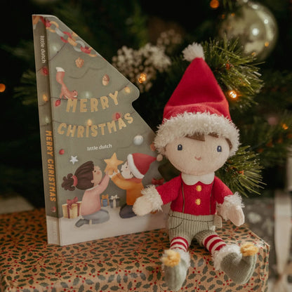 Little Dutch – Set Regalo Natale Libro + Bambola Jim (Christmas Gift Set)