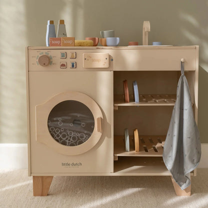 🧺 Little Dutch Lavatrice in Legno – Essentials