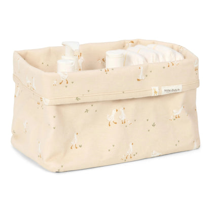 Cestino portaoggetti Little Dutch – Little Goose Bianco (Large)