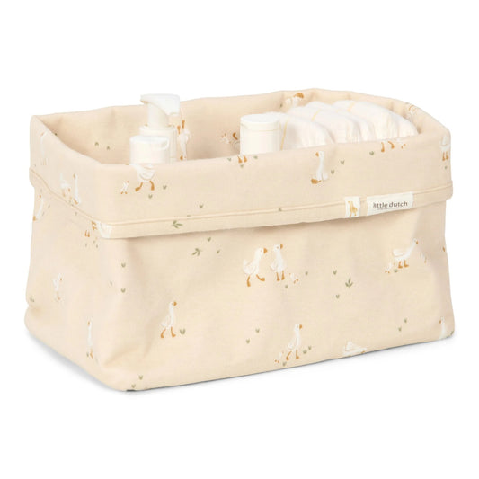 Cestino portaoggetti Little Dutch – Little Goose Bianco (Large)