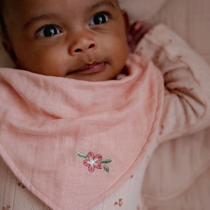 Little Dutch Set di 2 Bavagline Bandana in mussola - Pink Essentials