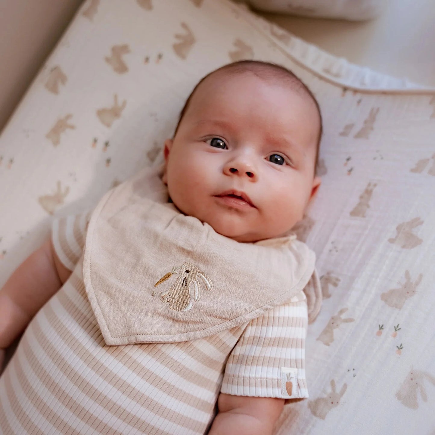 Little Dutch Set di 2 Bavagline Bandana in mussola - Baby Bunny