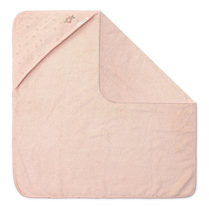 Little Dutch – Mantella con Cappuccio da Bagno  Pink (100% Cotone Bio)