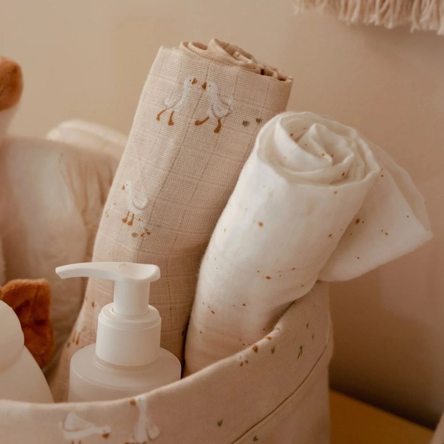 Little Dutch Set 2 Swaddle 70×70 – Blue Essentials (Little Goose)