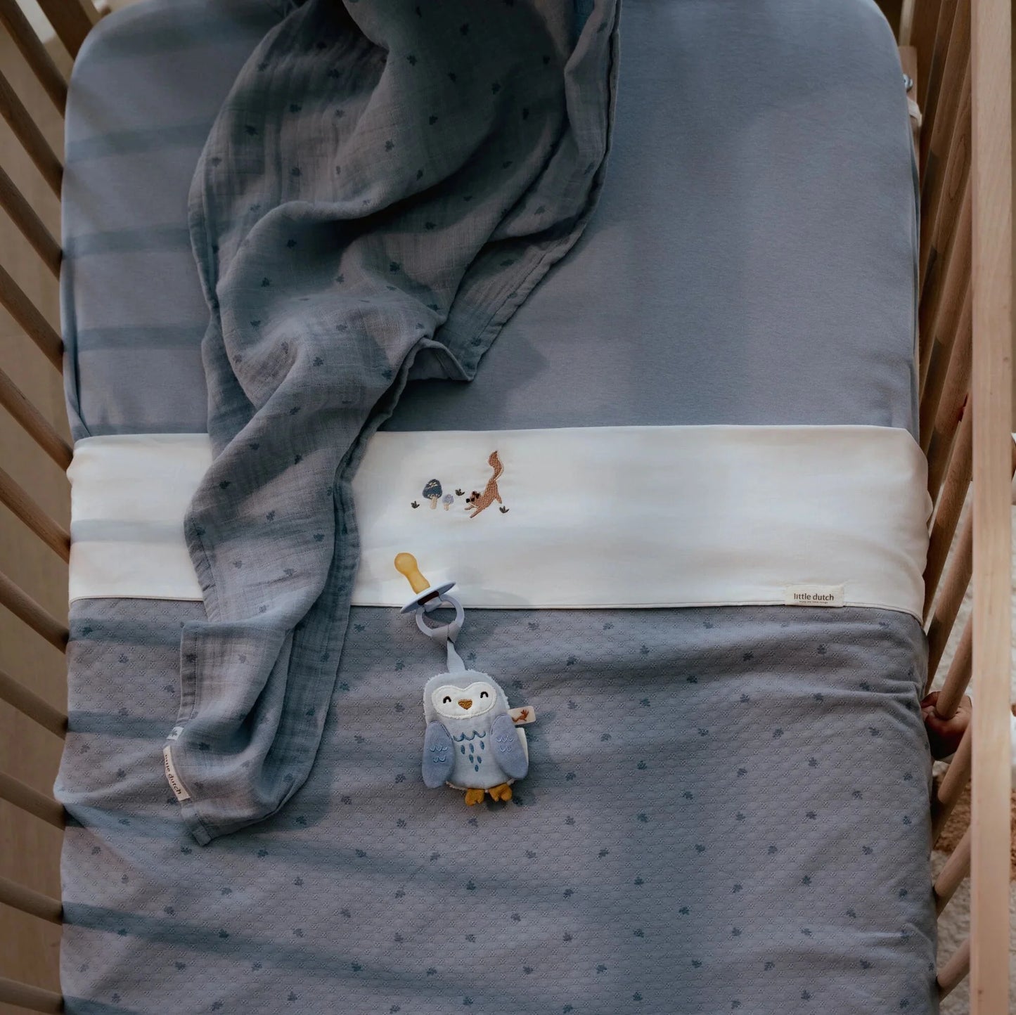 Swaddle in Mussola Little Dutch – Blu | 120x120 cm – Essentials