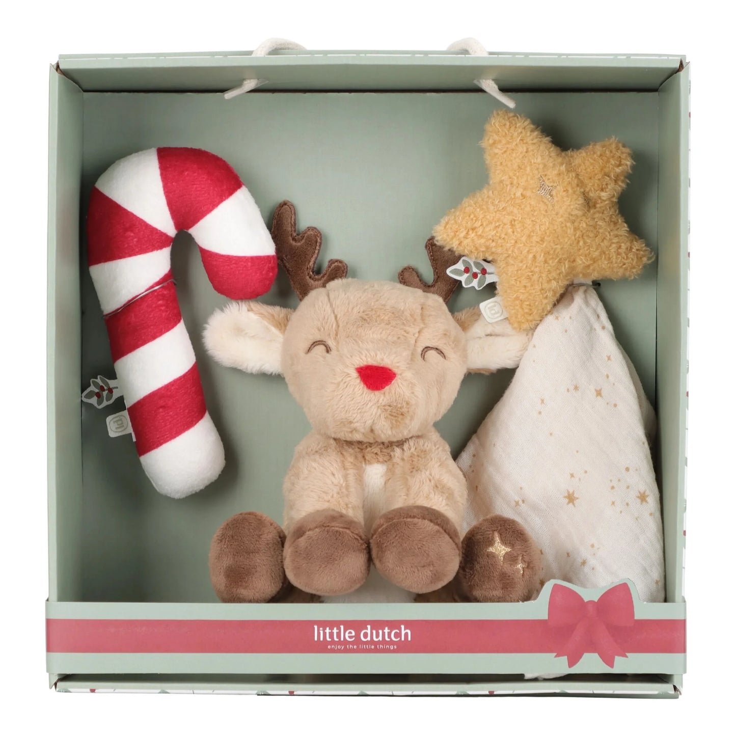 Little Dutch – Set Regalo Neonato Renne di Natale (3 pezzi)