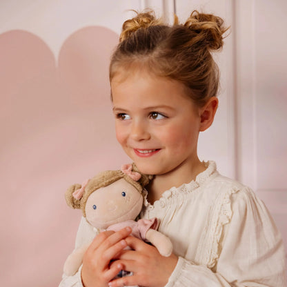 Bambola Rosa Little Dutch 35 cm – Bambola Morbida per Bambini con Vestitino Floreale