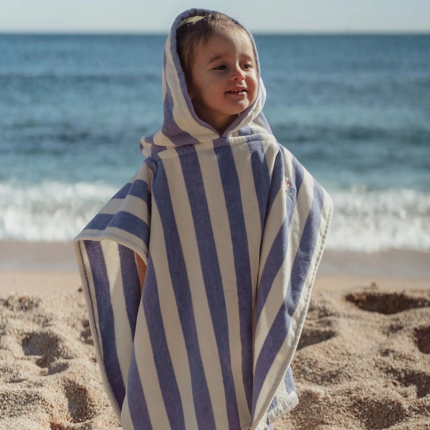 Little Dutch Poncho Mare Bambini Dreamy Purple Stripe