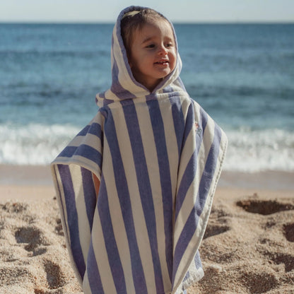 Little Dutch Poncho Mare Bambini Dreamy Purple Stripe