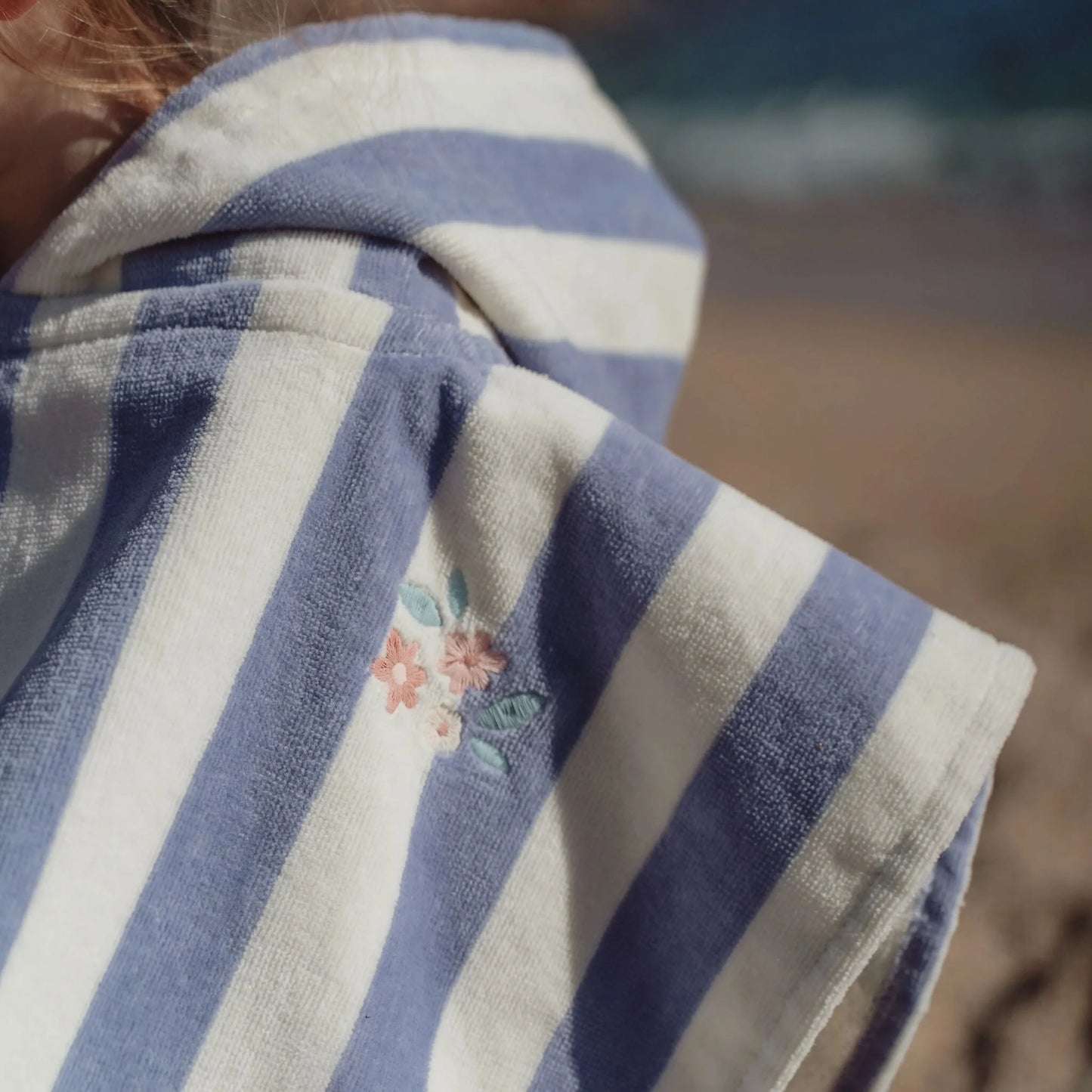 Little Dutch Poncho Mare Bambini Dreamy Purple Stripe