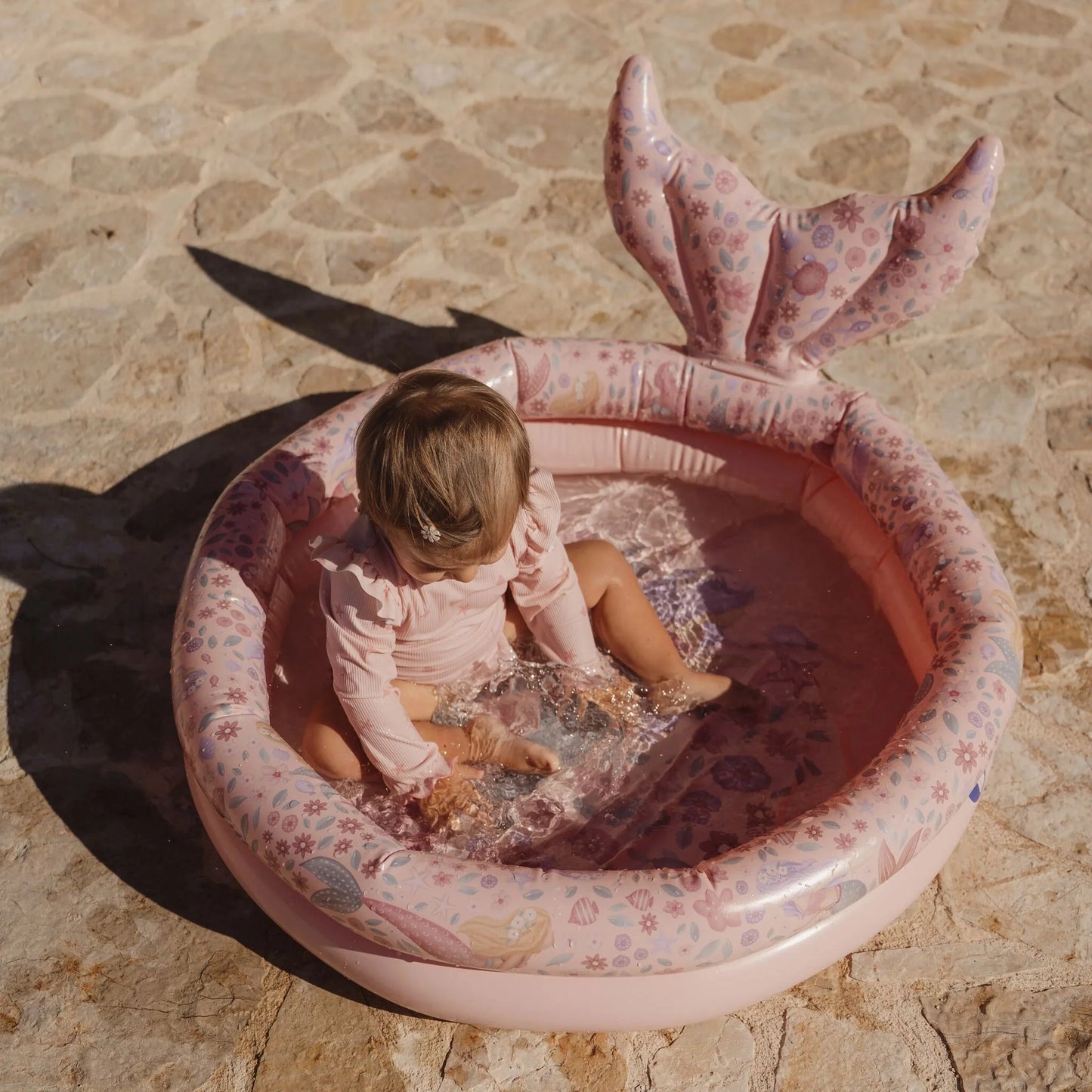 Little Dutch - Piscina Gonfiabile Dreamy Mermaid Rosa 80 cm - 2+