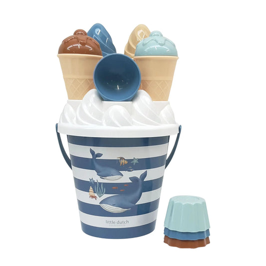 Little Dutch - Secchiello - Set Gelati da Spiaggia Ocean World - 14 pezzi