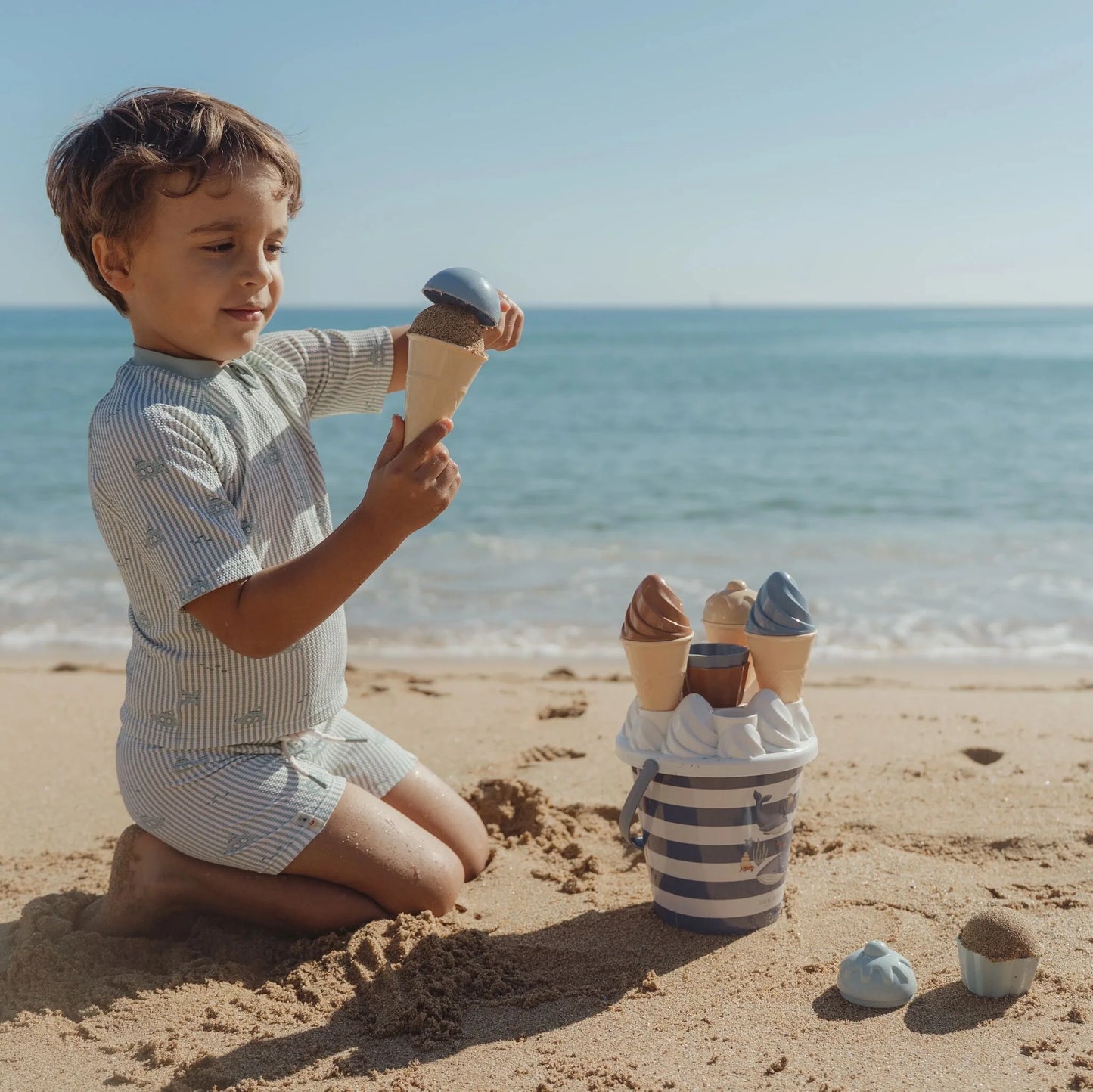 Little Dutch - Secchiello - Set Gelati da Spiaggia Ocean World - 14 pezzi