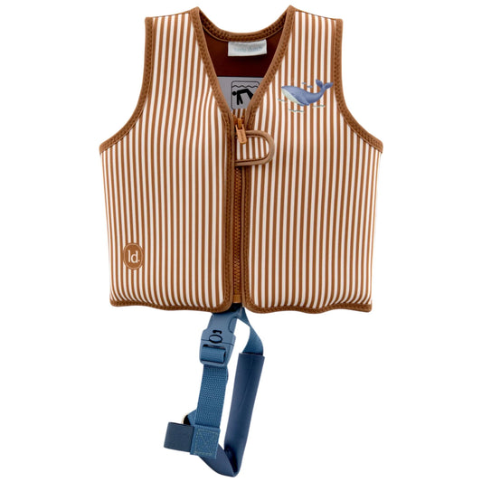 Little Dutch - Giubbotto Galleggiante Ocean  World Marrone con Balena – 2-3 Anni