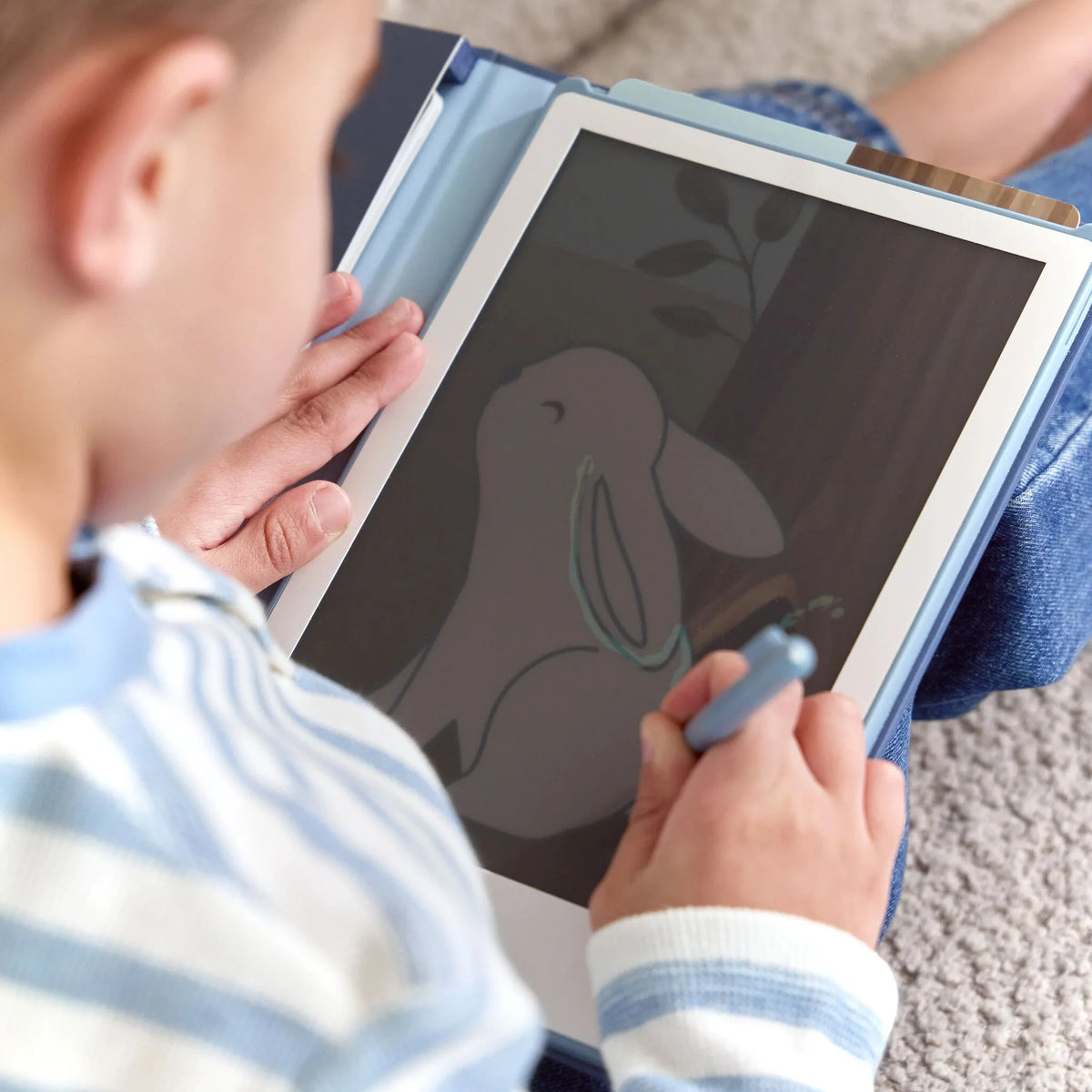Little Dutch – Tablet "Tavoletta da Disegno LCD" BLU Forest Friends